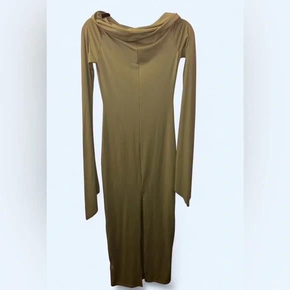Bronze Noir Enchantment Off-Shoulder Flare Sleeve Dress | Size S - Picture 5 of 8